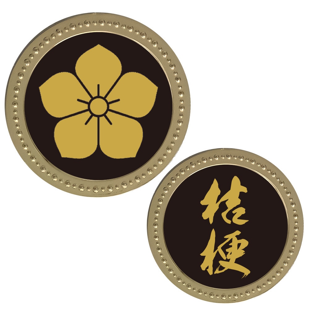 ホクシン（Hokushin）（メンズ、レディース）家紋マーカー 桔梗 明智光秀 GD KAM-GD-002