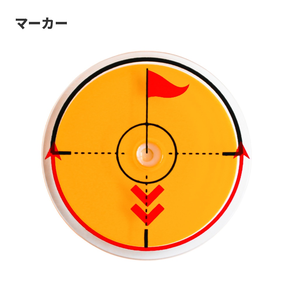 ホクシン（Hokushin）（メンズ、レディース）ゴルフ 水平器クリップマーカー MK404 スイヘイキ OR