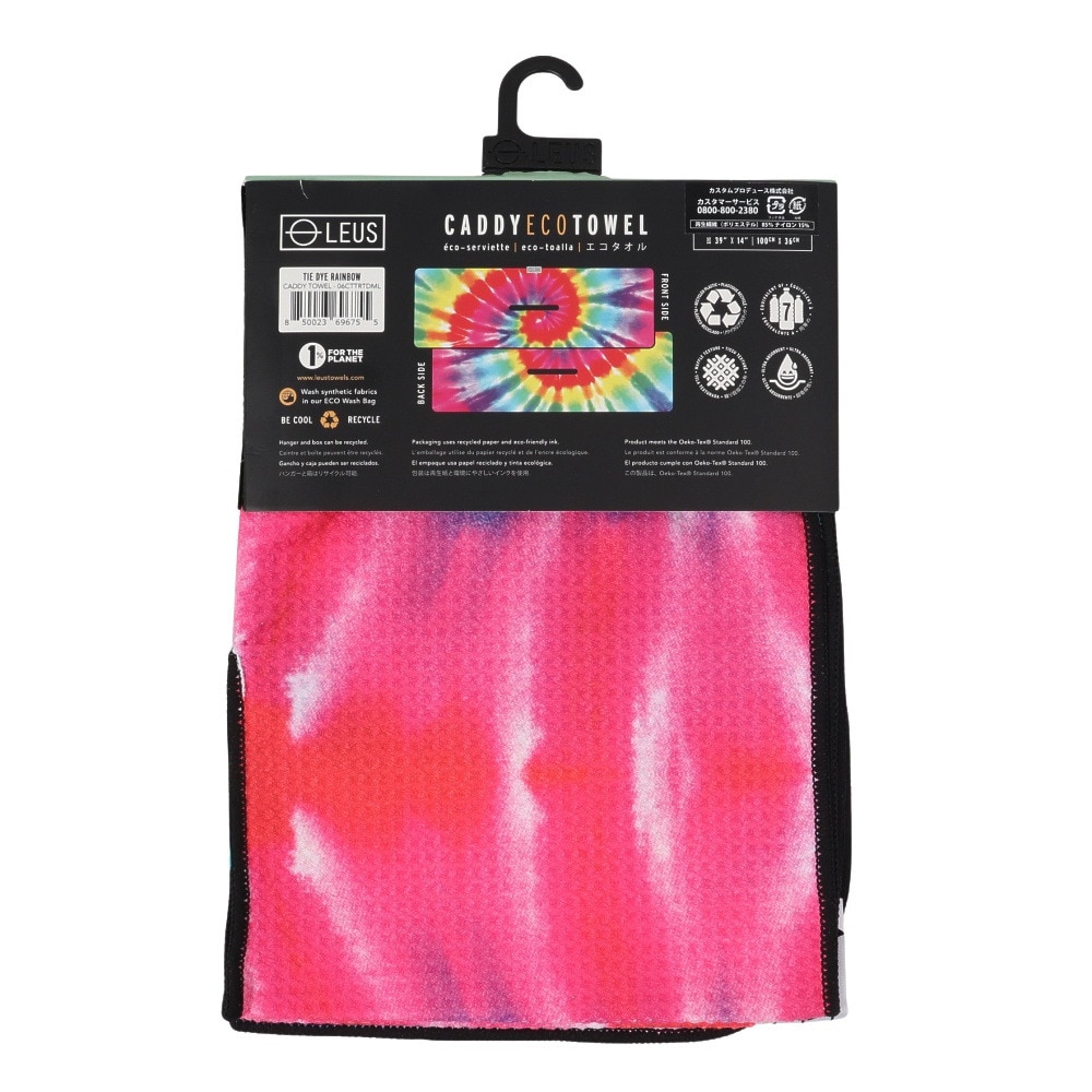 レウス（LEUS）（メンズ、レディース）ゴルフ CADDY エコタオル TIE DYE RAINBOW 06CTTRTDML