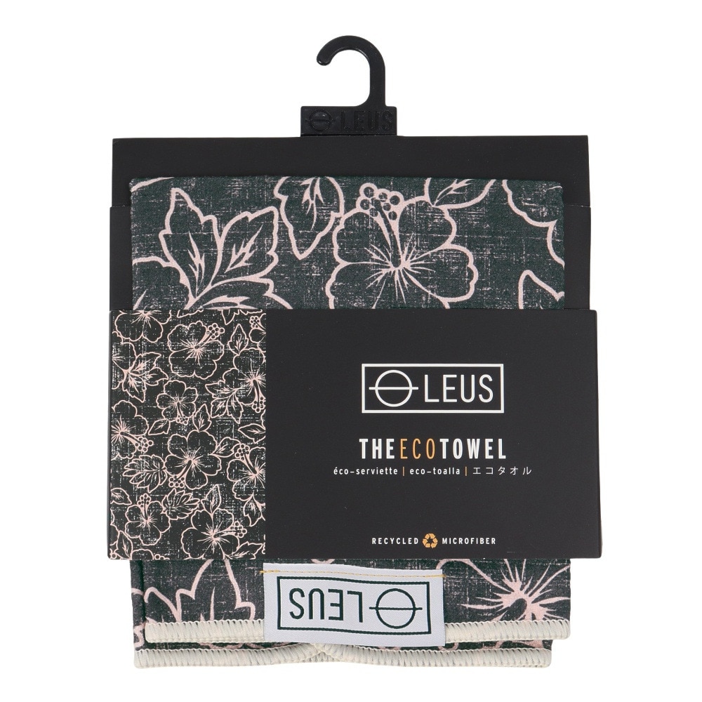 レウス（LEUS）（メンズ、レディース、キッズ）エコ タオル THE ECO TOWEL BLACK PETAL 08FTTRBPBK