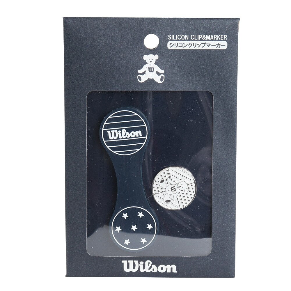 ウイルソンゴルフ（Wilson Golf）（メンズ、レディース）シリコンクリップマーカー WBCM-2418 NVY