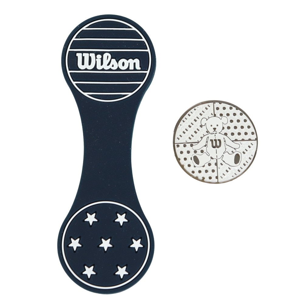 ウイルソンゴルフ（Wilson Golf）（メンズ、レディース）シリコンクリップマーカー WBCM-2418 NVY