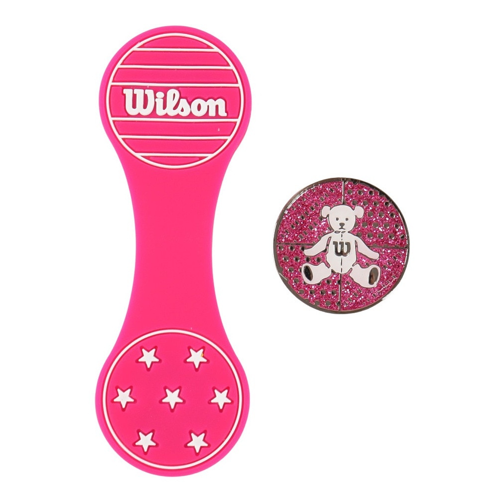 ウイルソンゴルフ（Wilson Golf）（メンズ、レディース）シリコンクリップマーカー WBCM-2418 PNK
