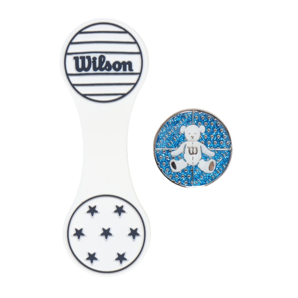 ウイルソンゴルフ（Wilson Golf）（メンズ、レディース）シリコンクリップマーカー WBCM-2418 WHT