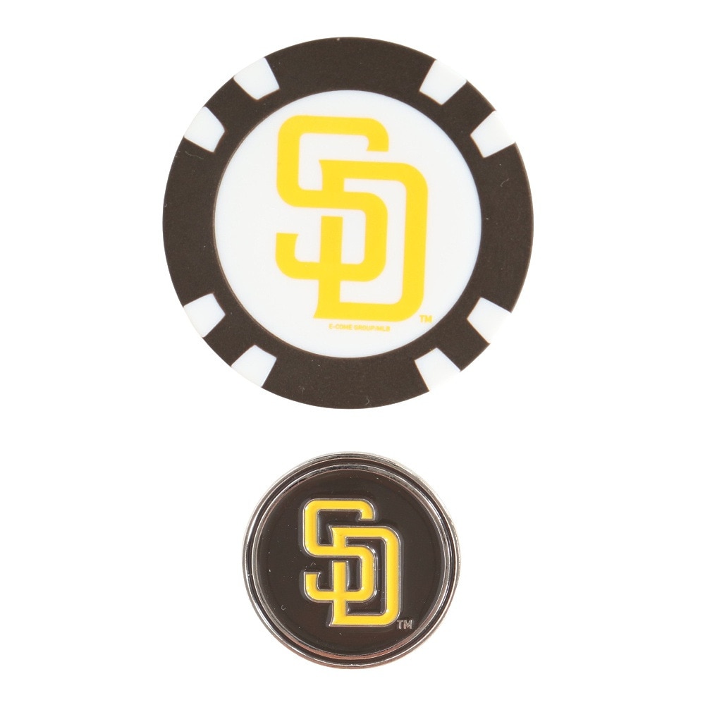 エムエルビー（MLB）（メンズ、レディース、キッズ）ゴルフ MLBマグネットマーカー サンディエゴ・パドレス SD-MGN01/BROWN