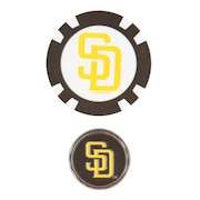 (メンズ、レディース、キッズ)ゴルフ MLBマグネットマーカー サンディエゴ・パドレス SD-MGN01/BROWN