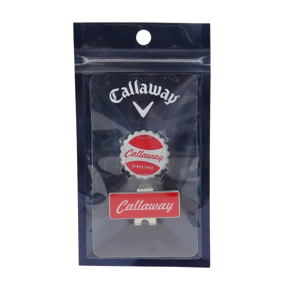 キャロウェイ（CALLAWAY）（メンズ、レディース）ゴルフ ロゴマーカー 2個入り 5925190 25 RED
