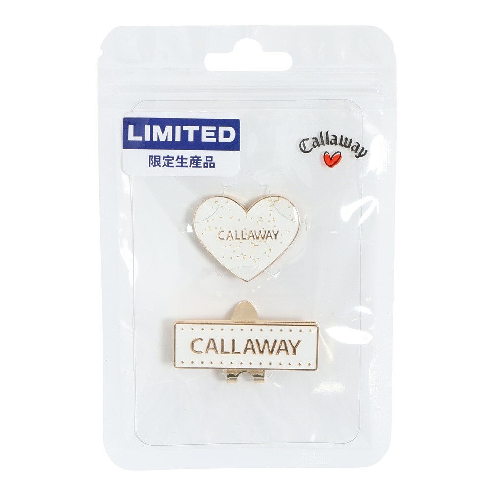 キャロウェイ（CALLAWAY）（メンズ、レディース、キッズ）ゴルフマーカー ラブキャロウェイ 25 5925203 WHT