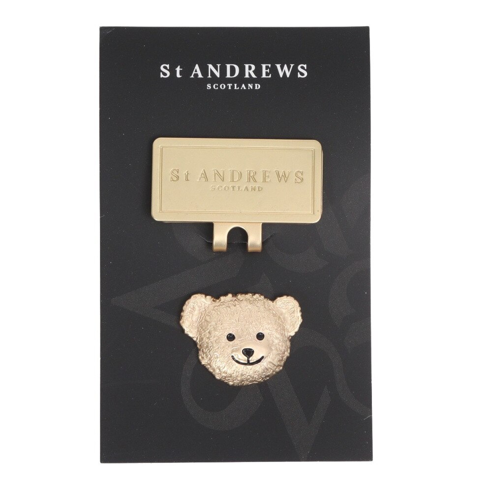 セントアンドリュース（ST.ANDREWS）（メンズ、レディース）ゴルフ テディベア フェイスマーカー 042-5984326-170