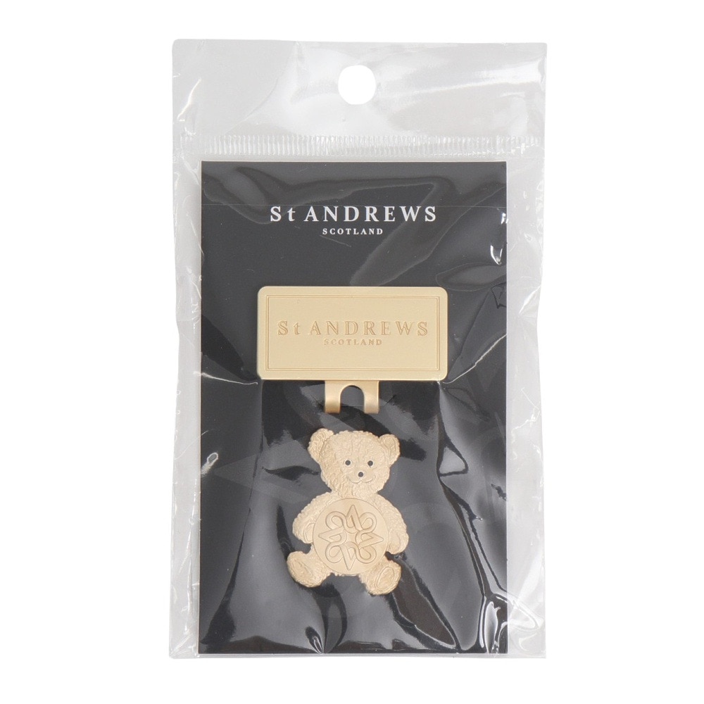 セントアンドリュース（ST.ANDREWS）（メンズ、レディース）ゴルフ テディベア クリップマーカー 042-5984327-170
