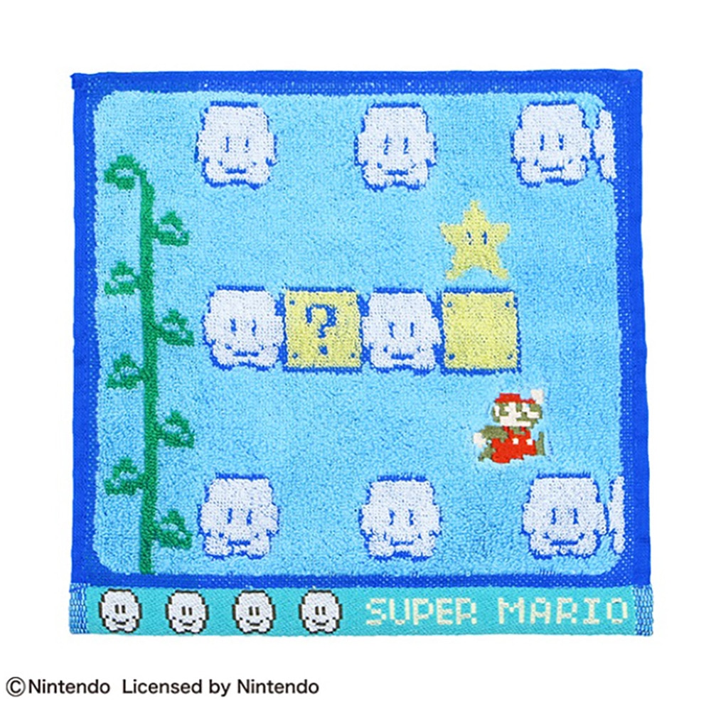 マルシン（MARUSHIN）（メンズ、レディース、キッズ）雲ステージ ミニタオル 4485007100 スーパーマリオ