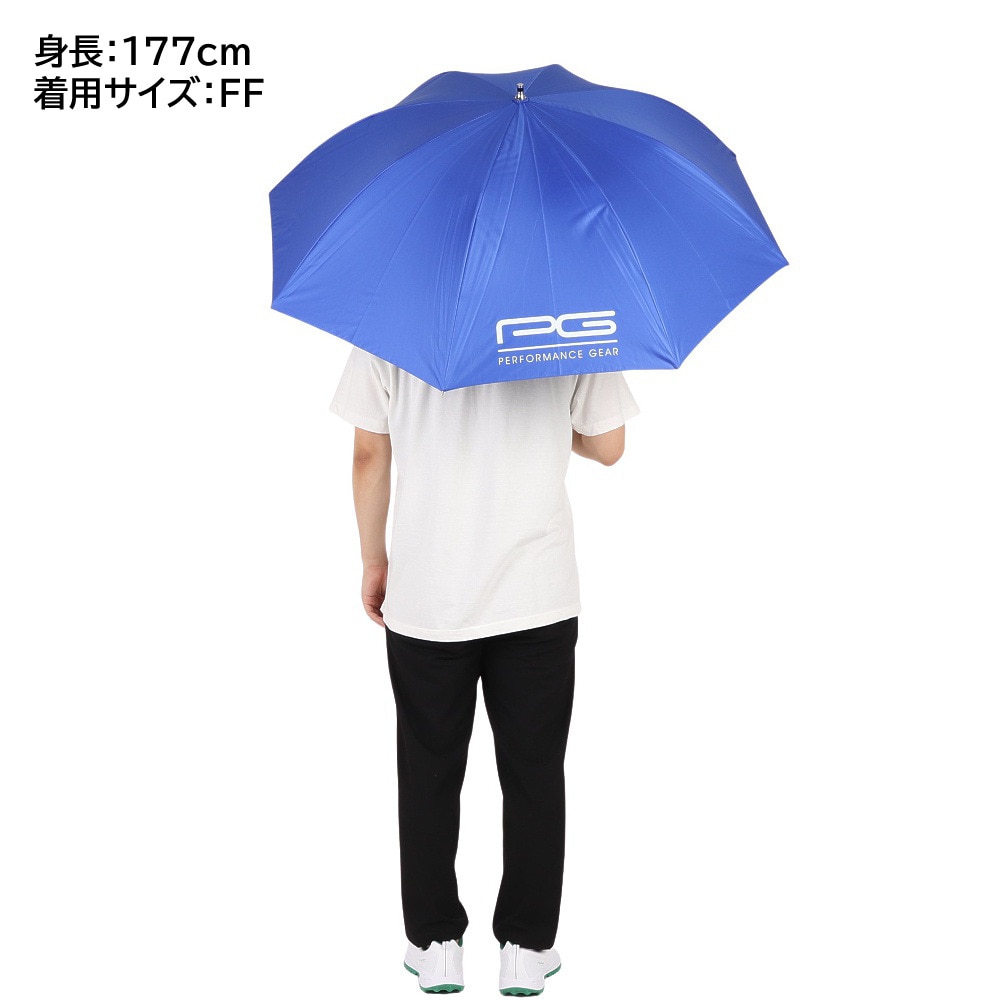 パフォーマンスギア（PG）（メンズ、レディース）ゴルフ 傘 日傘 晴雨 兼用アンブレラ パラソル UV PGBK0T3001 BLU