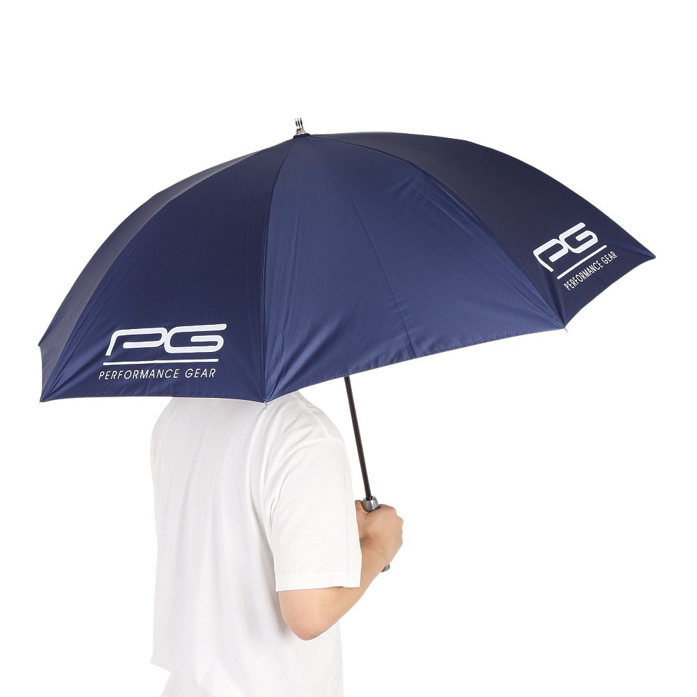 パフォーマンスギア（PG）（メンズ、レディース）ゴルフ 傘 日傘 晴雨 兼用アンブレラ パラソル UV PGBK0T3001 NVY