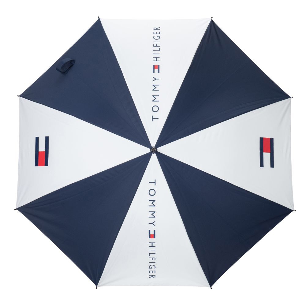 トミー ヒルフィガー ゴルフ（TOMMY HILFIGER GOLF）（メンズ、レディース）ゴルフ 傘 日傘 ワンタッチ 晴雨兼用 アンブレラ THMG1SK5-WHT