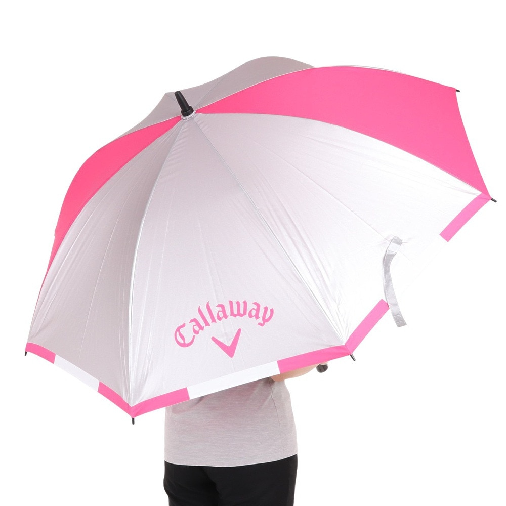 キャロウェイ（CALLAWAY）（メンズ、レディース）ゴルフ 傘 日傘 晴雨兼用 UVカラーアンブレラ70 23 5923022 PK