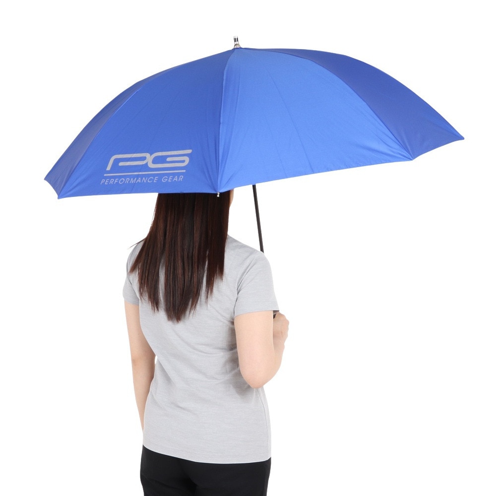 パフォーマンスギア（PG）（メンズ、レディース）ゴルフ 傘 日傘 晴雨兼用 遮熱 UVパラソル2 PGBK3T3001 BLU