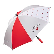 (メンズ、レディース)ゴルフ 傘 UV Love Callaway アンブレラ 24 5924015LC Umbrella 24 RED