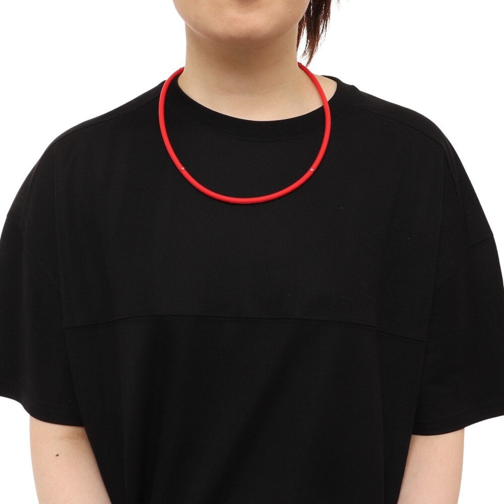 ファイテン（PHITEN） ラクワ(RAKUWA) 磁気チタンネックレスS レッド 55cm TG605154 