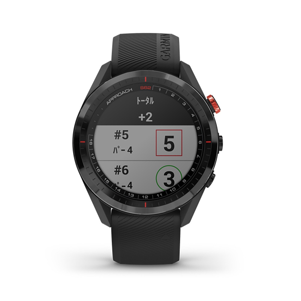 ガーミン（GARMIN）（メンズ、レディース）距離計 ゴルフ 時計アプローチS62 Black 010-02200-20 距離測定器 腕時計 GPS ゴルフナビ