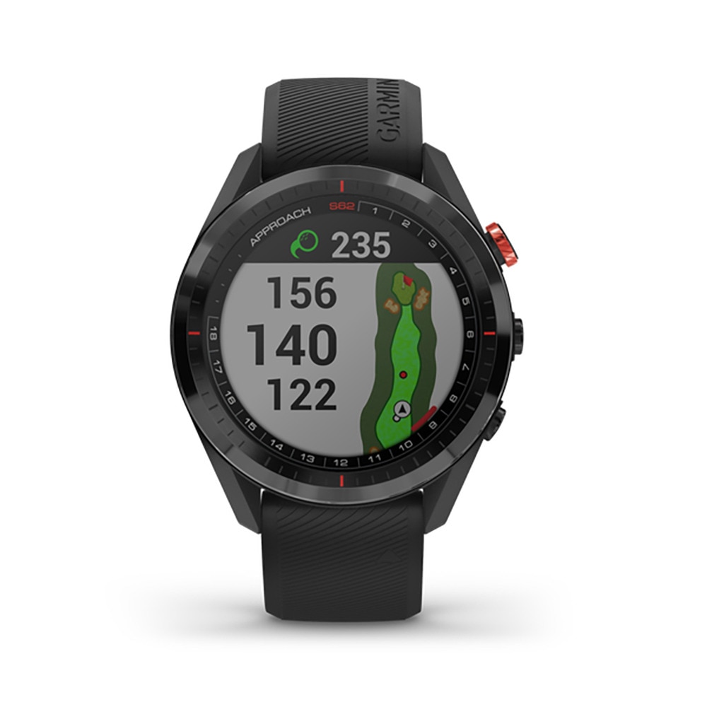 ガーミン（GARMIN）（メンズ、レディース）距離計 ゴルフ 時計アプローチS62 Black 010-02200-20 距離測定器 腕時計 GPS ゴルフナビ