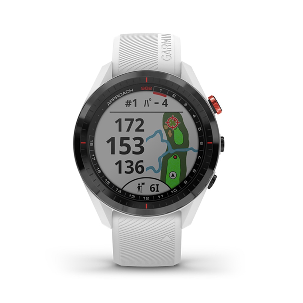 ガーミン（GARMIN）（メンズ、レディース）距離計 ゴルフ 時計アプローチS62 White 010-02200-21 距離測定器 腕時計 GPS ゴルフナビ