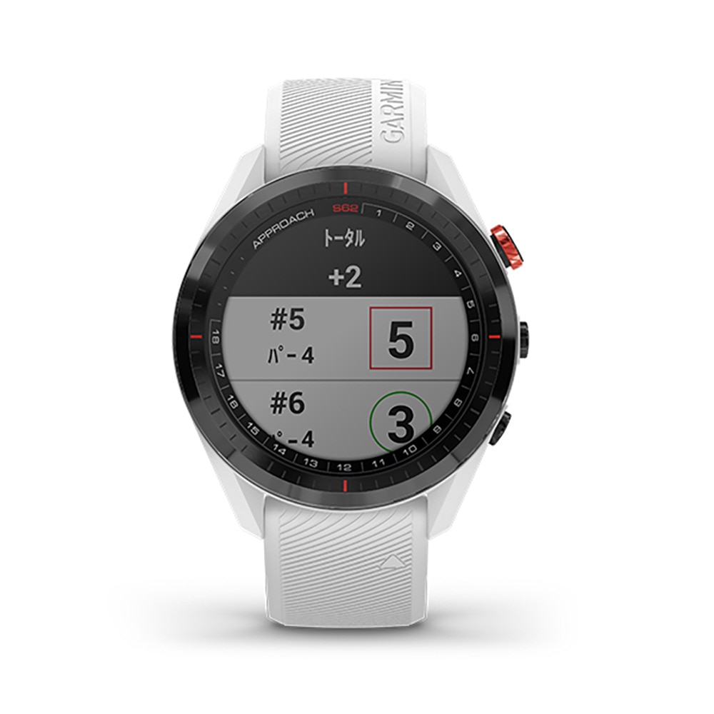 ガーミン（GARMIN）（メンズ、レディース）距離計 ゴルフ 時計アプローチS62 White 010-02200-21 距離測定器 腕時計 GPS ゴルフナビ