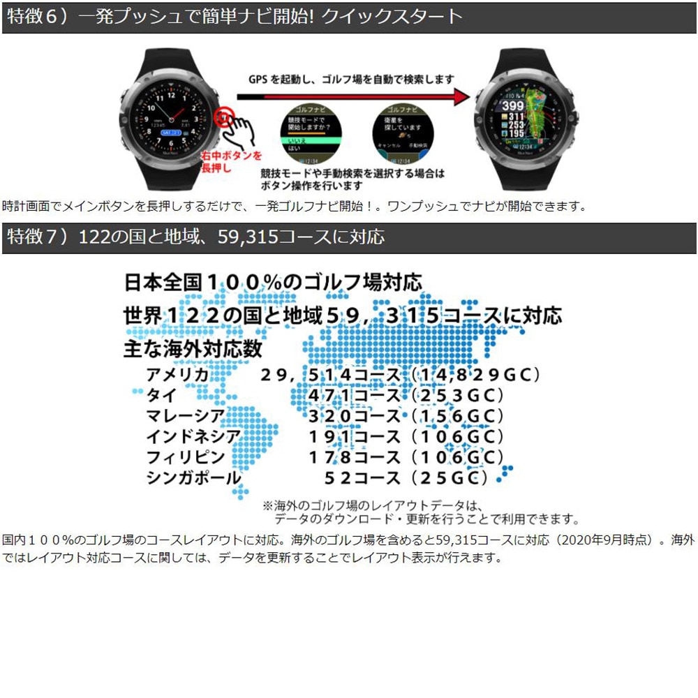 ショットナビ（Shot Navi）（メンズ、レディース）距離計 ゴルフ 時計 ...