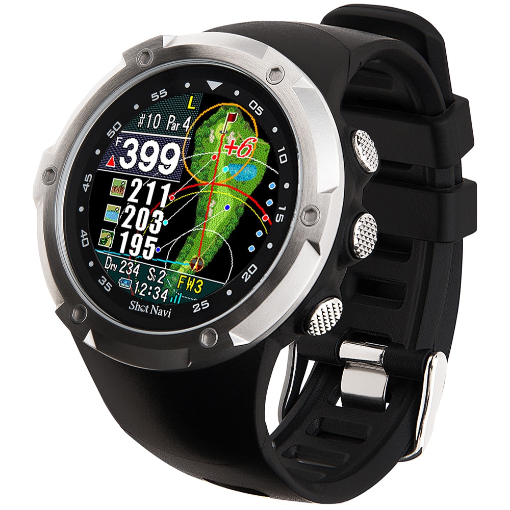 ショットナビ 距離計 ゴルフ 時計ショットエボルブ W1 Evolve 距離測定器 腕時計 GPS ゴルフナビ ＦＦ 90 ゴルフの大画像