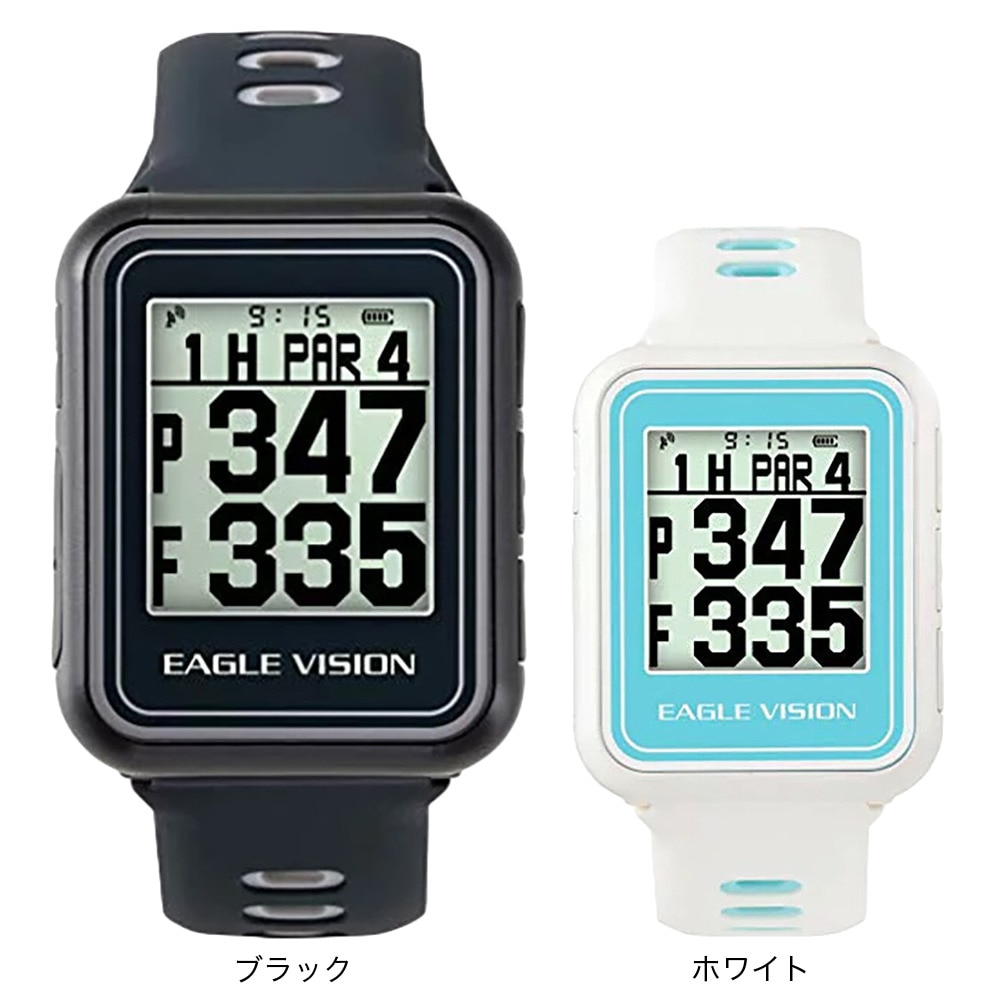 イーグルヴィジョン（EAGLE VISION）（メンズ、レディース）ゴルフ 距離計 イーグルビジョン EAGLE VISION ウォッチ5 EV-019 ホワイト 距離測定器 腕時計 GPS ゴルフナビ