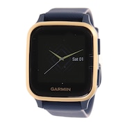 ガーミン（GARMIN）（メンズ、レディース）Venu Sq Music Navy/Light Gold 010-02426-72
