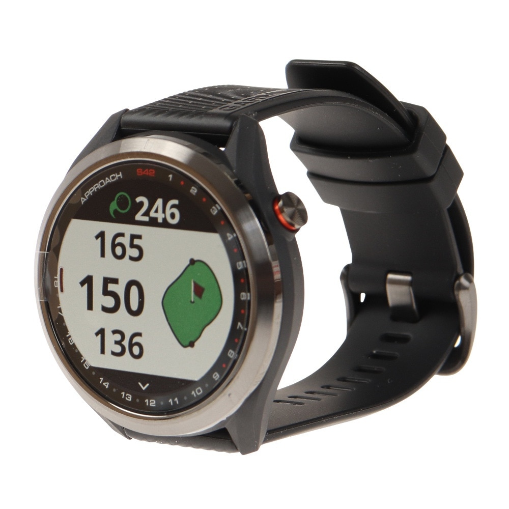 ガーミン（GARMIN）（メンズ、レディース）ゴルフ 距離計 アプローチS42 010-02572-20 距離測定器 腕時計 GPS ゴルフナビ