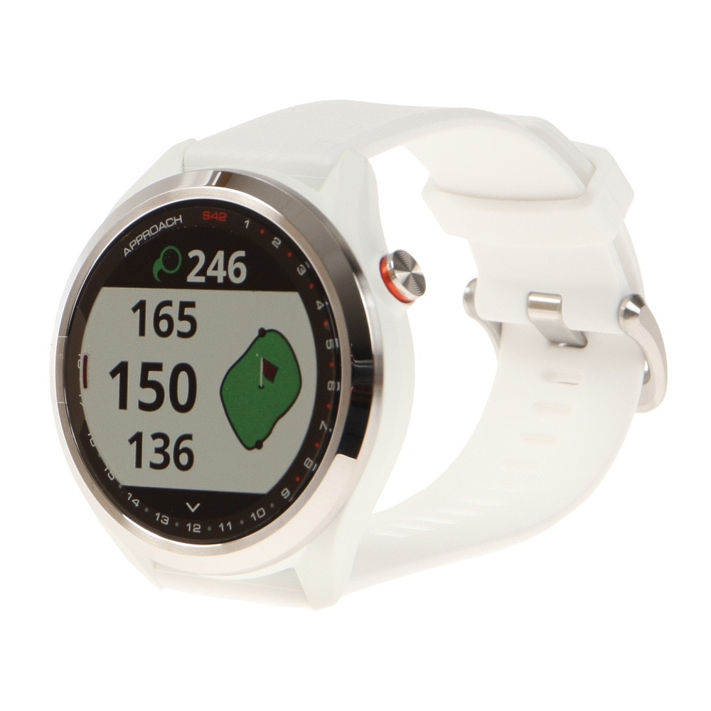 ガーミン（GARMIN）（メンズ、レディース）距離計 ゴルフ 時計アプローチS42 010-02572-21 距離測定器 腕時計 GPS ゴルフナビ
