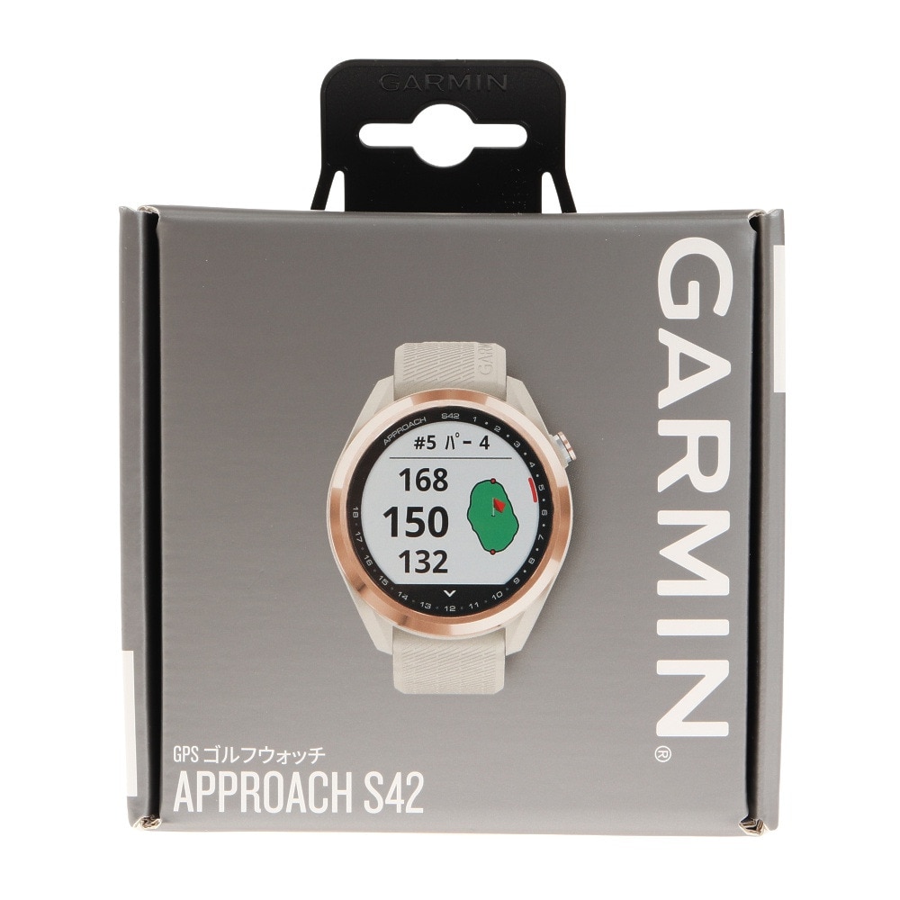 ガーミン（GARMIN）（メンズ、レディース）ゴルフ 距離計 時計アプローチS42 010-02572-22 距離測定器 腕時計 GPS ゴルフナビ