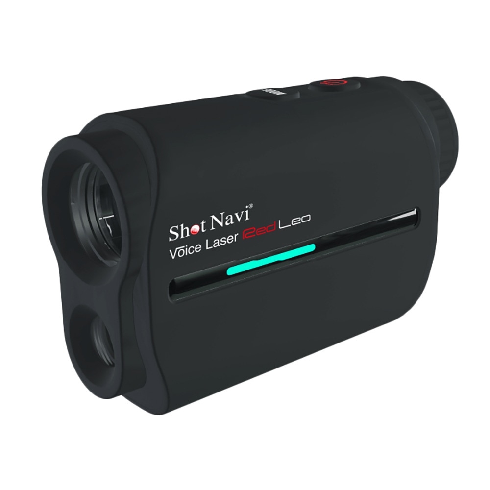 ショットナビ ゴルフ距離測定器 レーザー ボイス レーザー レッド レオ(Voice Laser RED LEO) ブラック ＦＦ 90 ゴルフの画像