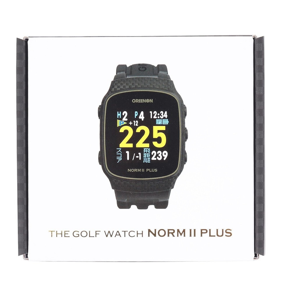 グリーンオン（GREENON）（メンズ、レディース）ゴルフ 距離計 ザ・ゴルフウォッチ ノルム2プラス G020W 腕時計