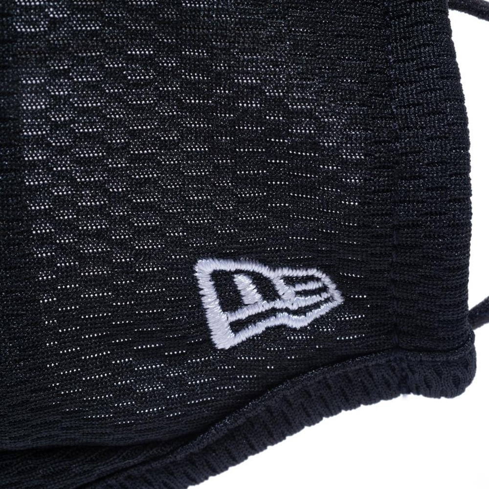 ニューエラ（NEW ERA） 吸汗速乾性 スポーツマスク ロゴエンブロイダリー 洗えるマスク フィルター付き ブラック 12674076