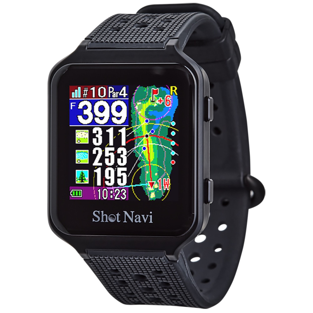 ショットナビ 腕時計型 GPSナビ AIR ブラック ＦＦ 90 ゴルフ画像