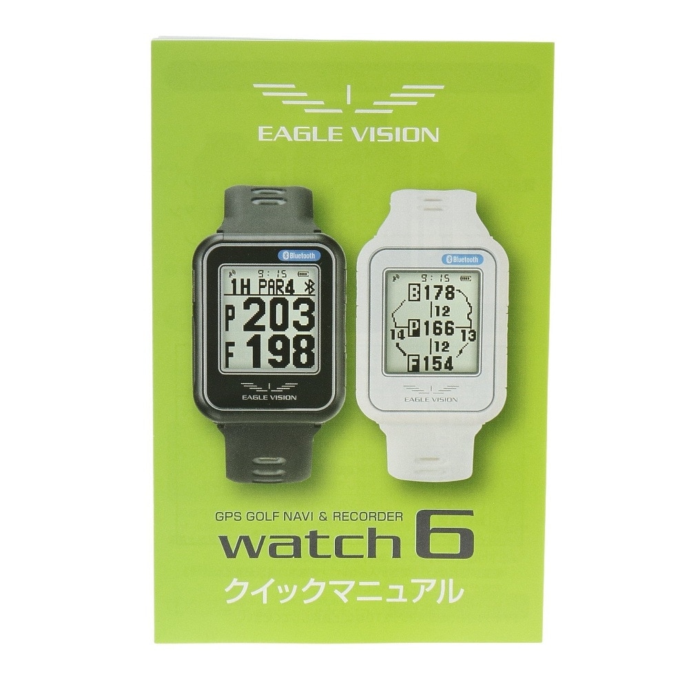 イーグルヴィジョン（EAGLE VISION）（メンズ、レディース）ゴルフ 距離計 ウォッチ6 EV-236 ブラック 腕時計