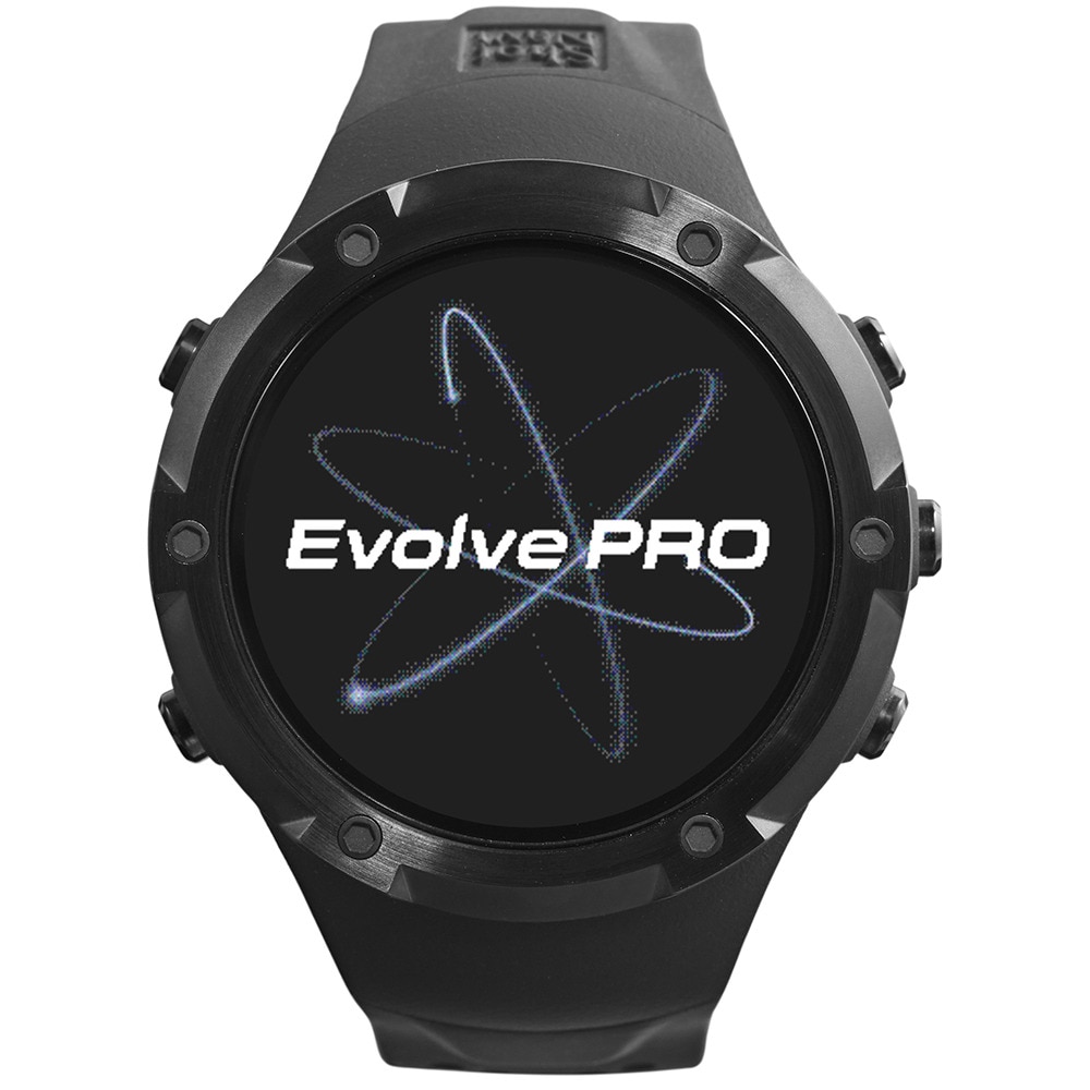 ショットナビ（Shot Navi）（メンズ、レディース）腕時計型ゴルフナビ エボルブ プロ(Evolve PRO) ブラック