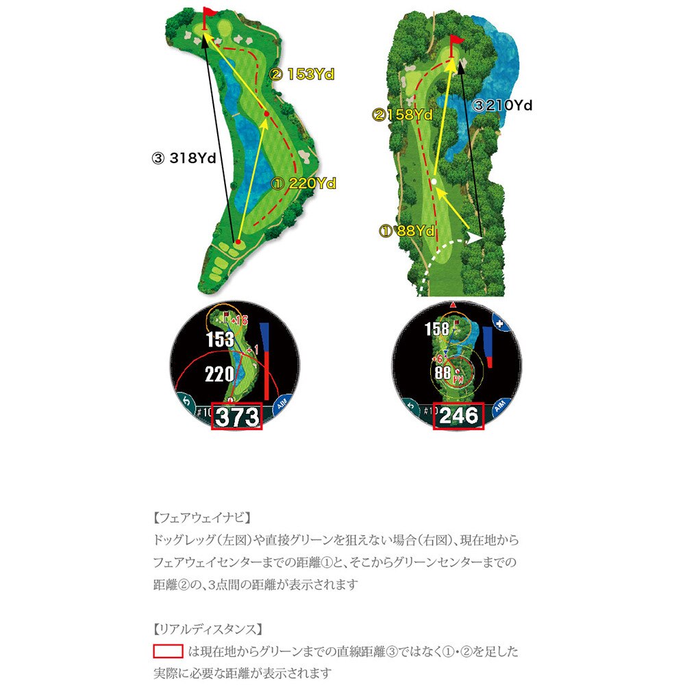 ショットナビ（Shot Navi）（メンズ、レディース）腕時計型ゴルフナビ エボルブ プロ（Evolve PRO） ブラック