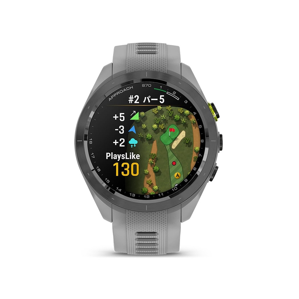 ガーミン（GARMIN）（メンズ、レディース）ゴルフ 距離計 GPS ウォッチ アプローチ Approach S70 42mm スマートウォッチ グレー 010-02746-21