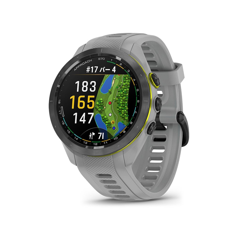 ガーミン（GARMIN）（メンズ、レディース）ゴルフ 距離計 GPS ウォッチ アプローチ Approach S70 42mm スマートウォッチ グレー 010-02746-21