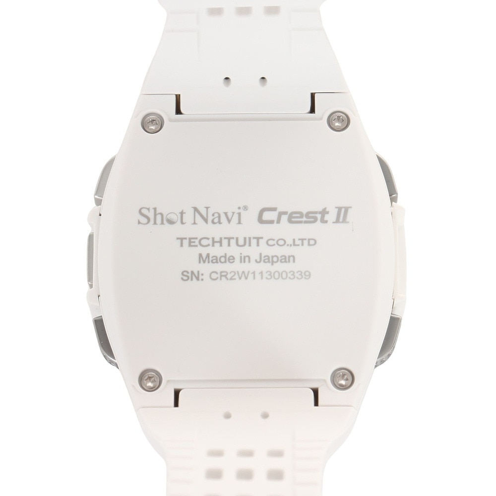ショットナビ（Shot Navi）（メンズ、レディース）ゴルフ 距離計 GPSウォッチ クレスト3 ホワイト 腕時計