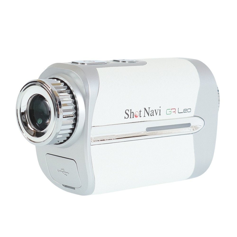 ショットナビ（Shot Navi）（メンズ、レディース）ゴルフ 距離計 距離測定器 ボイスレーザー GRレオ Voice Laser GR Leo ホワイト