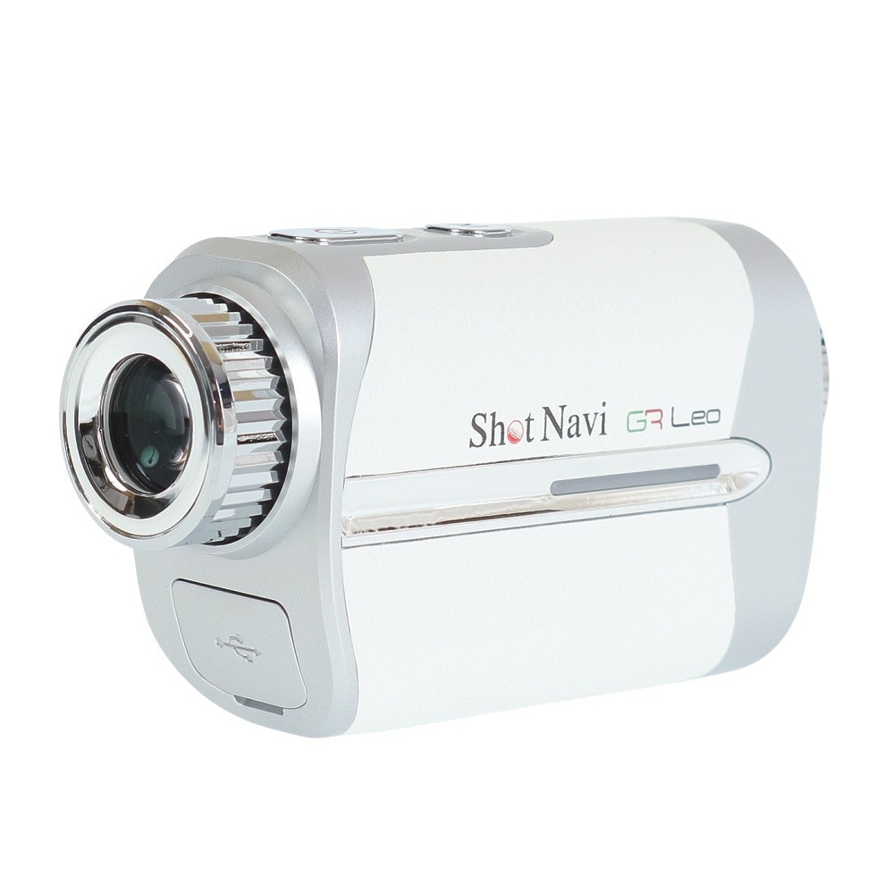 ショットナビ（Shot Navi）（メンズ、レディース）ゴルフ 距離計 距離測定器 防水 ボイスレーザー GRレオ Voice Laser GR Leo ホワイト