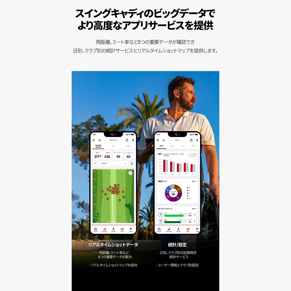 ボイスキャディ（voice caddie）（メンズ、レディース）ゴルフ 測定器 スイングキャディ SC4