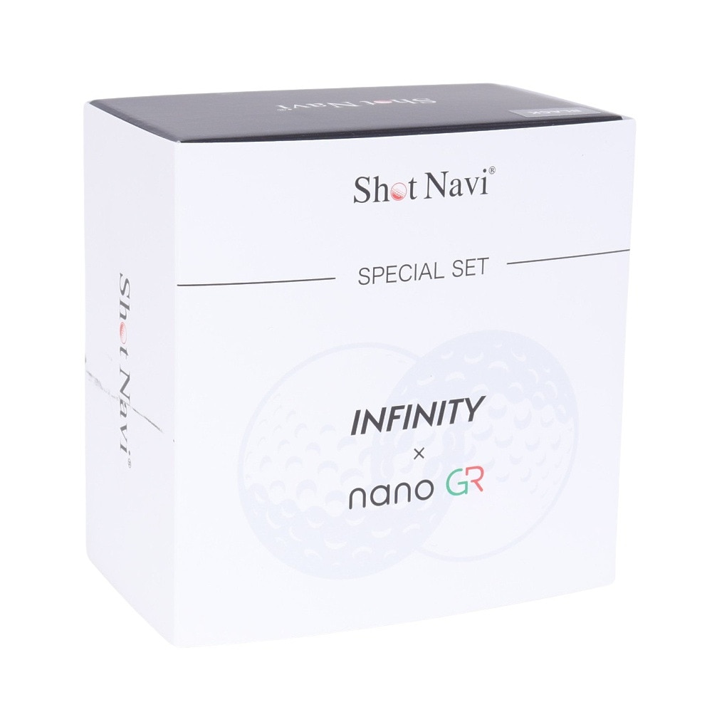ショットナビ（Shot Navi）（メンズ、レディース）ゴルフ レーザー距離計 GPSゴルフナビ セット INFINITY nano GR ブラック