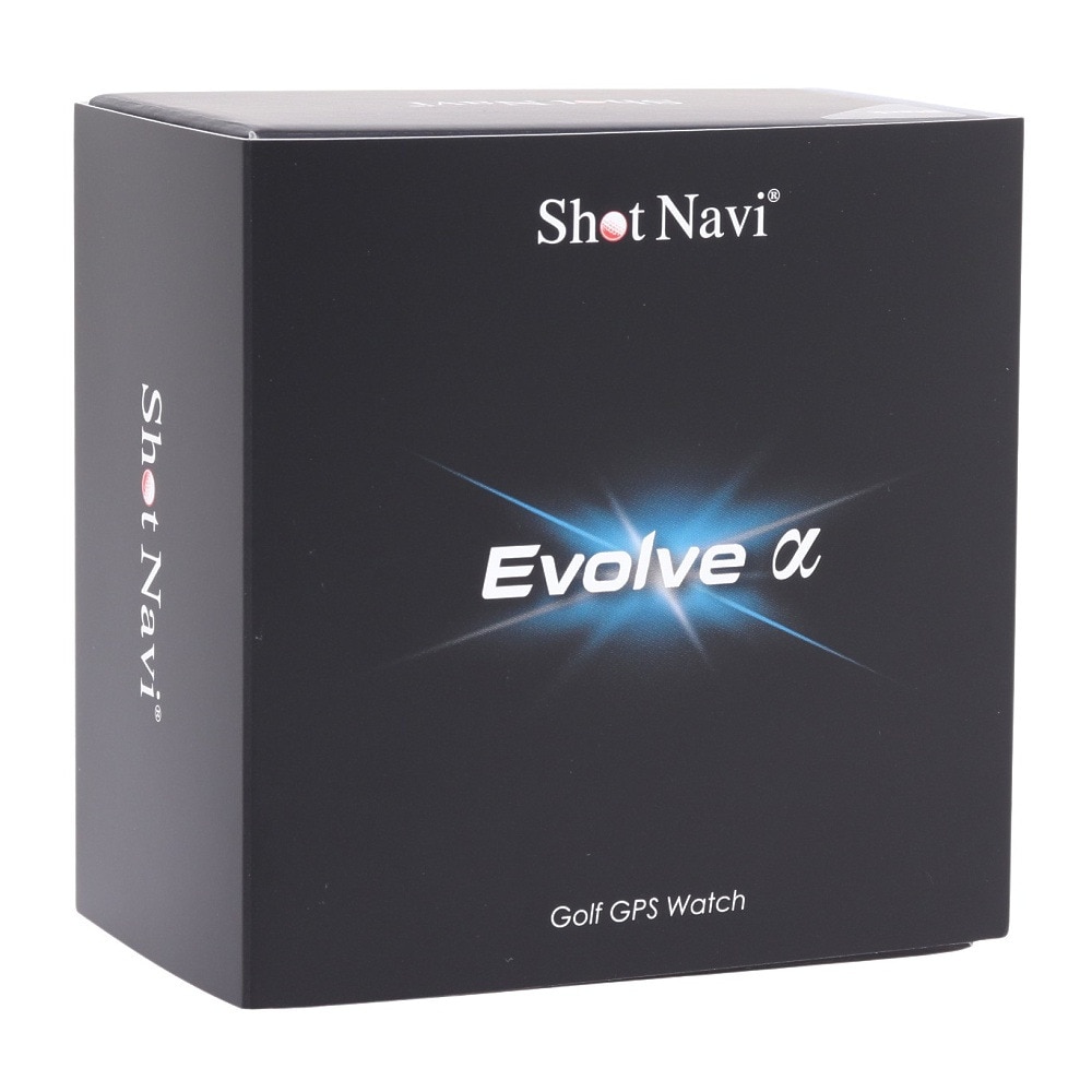 ショットナビ（Shot Navi）（メンズ、レディース）ゴルフ 距離計 防水 Evolve アルファ ブラック