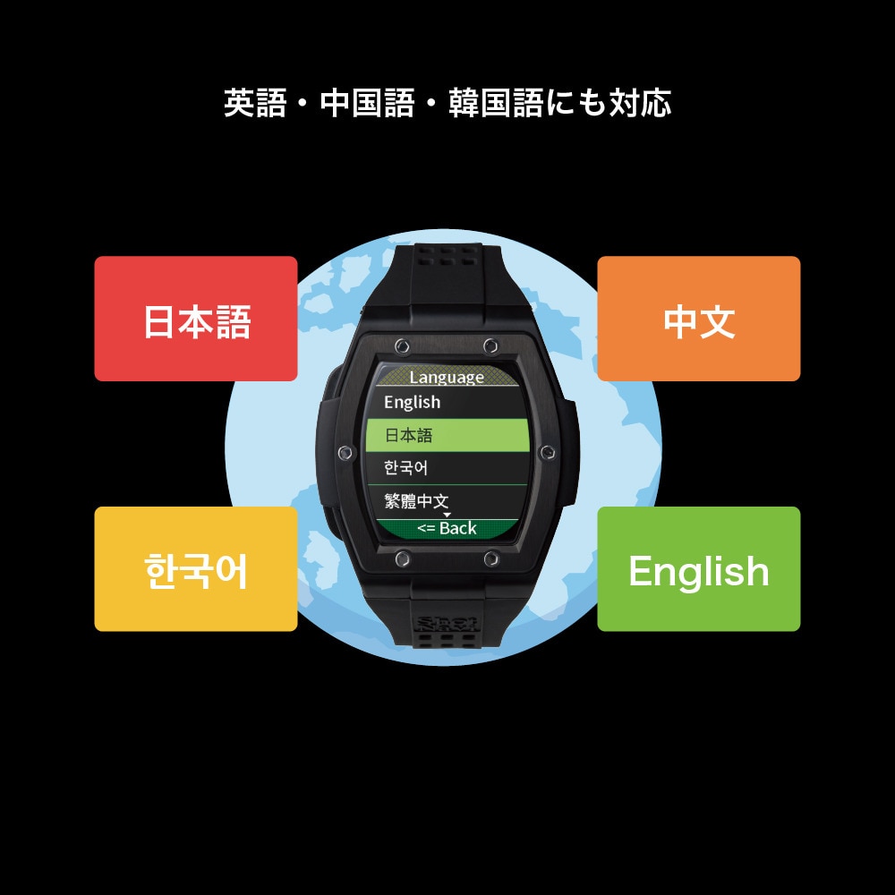 ショットナビ（Shot Navi） Crest2 Touch ゴルフGPSナビ ウォッチ 距離計 ブラック