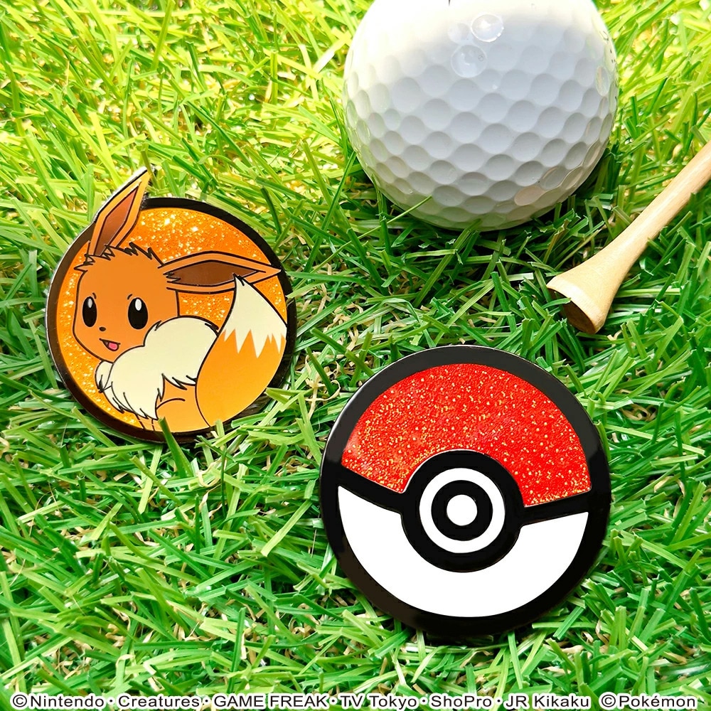 ホクシン（Hokushin）（メンズ、レディース）ポケットモンスター ゴルフマーカー BIGサイズ イーブイ PMM4 PMCLMK イーブイ
